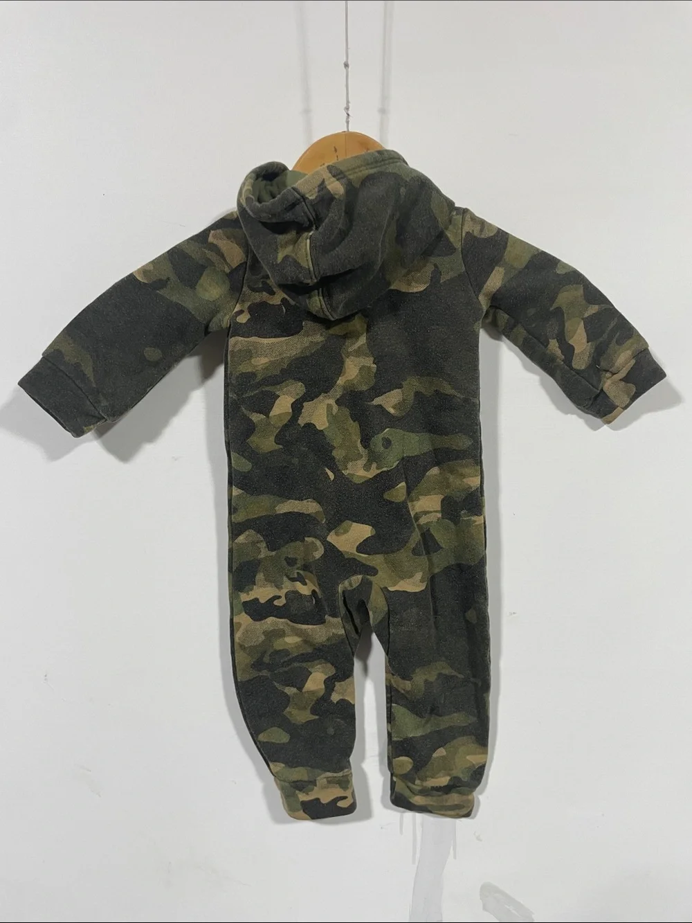 Nike Kids Camouflage Zip-Up One-Piece - Olive Green & Dark Green